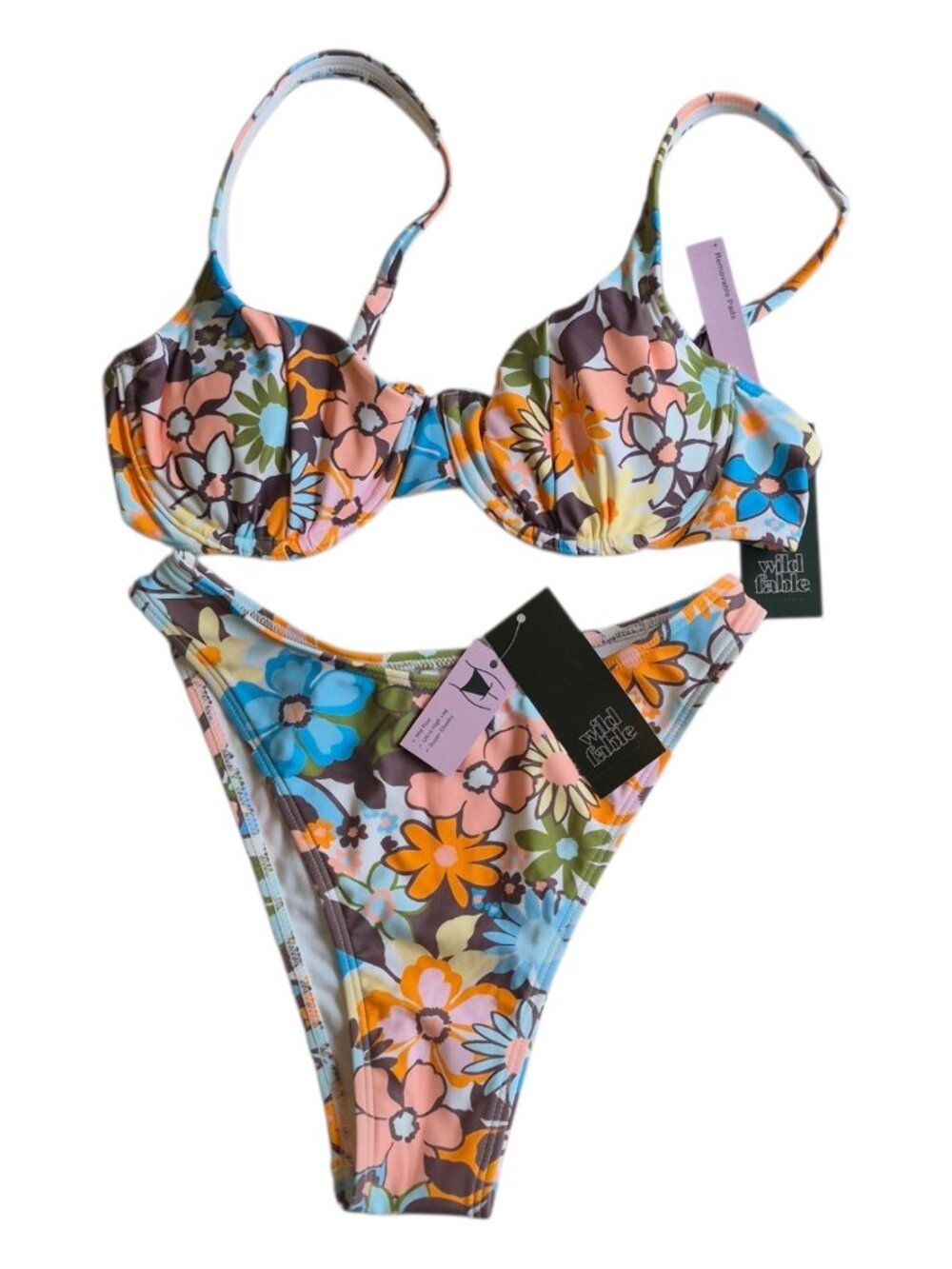 Wild Fable Women's Floral Pattern Bikini Set Size Small
